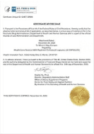 FDA國際自由銷售許可證