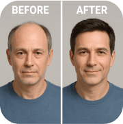 Hair loss and gray hair restoration case